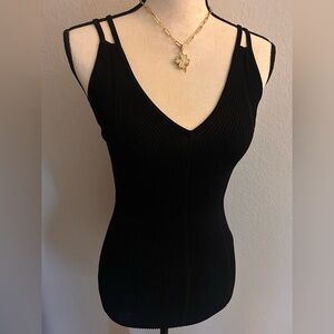 SANDRO Paris Black Sleevelessp Top